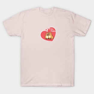 Capybaras in love T-Shirt